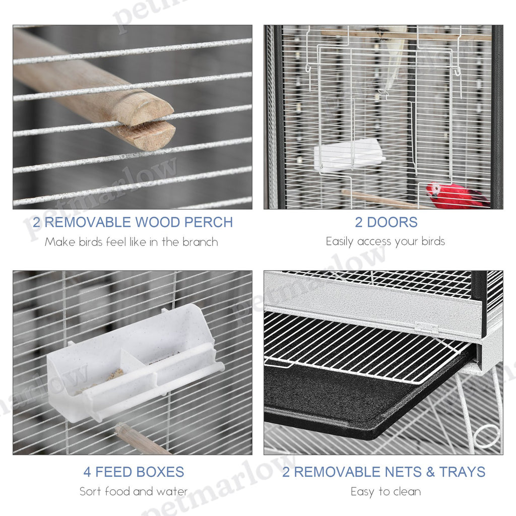 Hexagon Covered Canopy Bird Cage – view 5