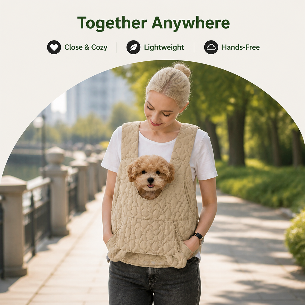 Petmarlow Waterproof & Windproof Hands-Free Pet Carrier (Front Chest Backpack) – view 8