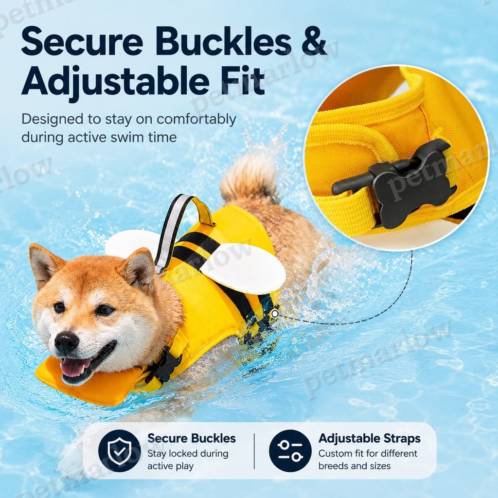 High-Visibility Chin Float & Rescue Handle Dog Life Jacket – view 5