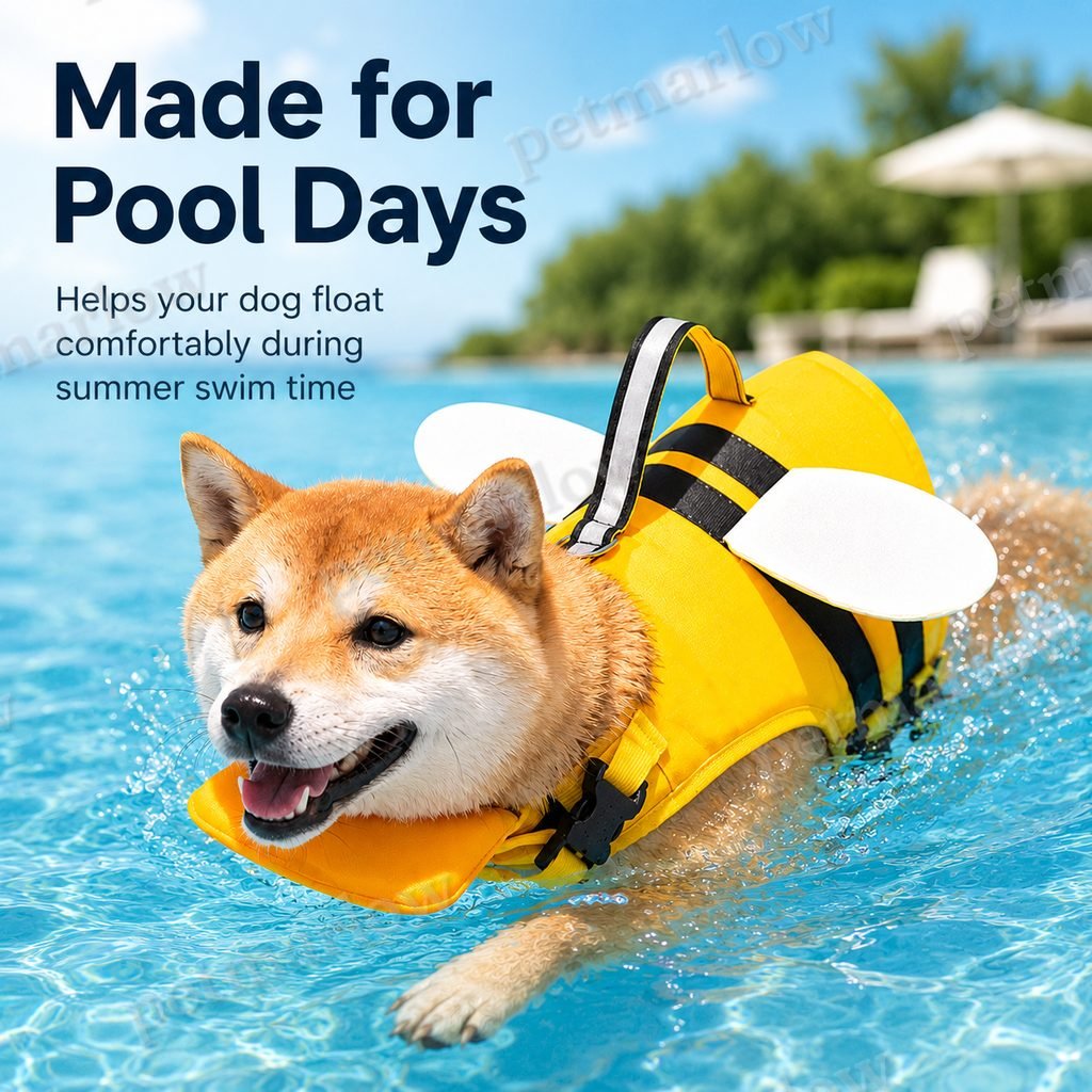 High-Visibility Chin Float & Rescue Handle Dog Life Jacket – view 6