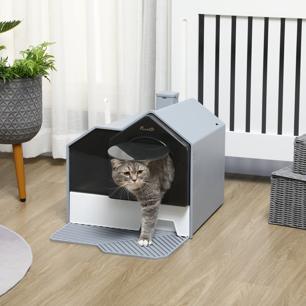 Hooded Cat Litter Box with Easy Clean Drawer