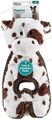 Hound Cuddle Tugs Cow Plush Squeaky Dog Toy – view 2