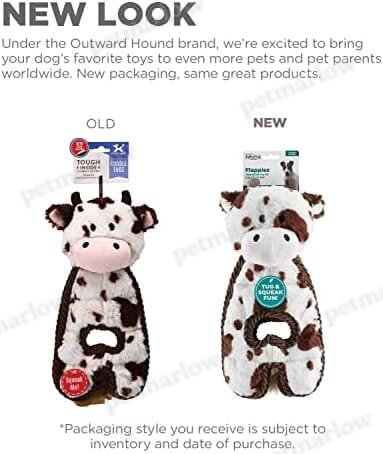 Hound Cuddle Tugs Cow Plush Squeaky Dog Toy – view 4