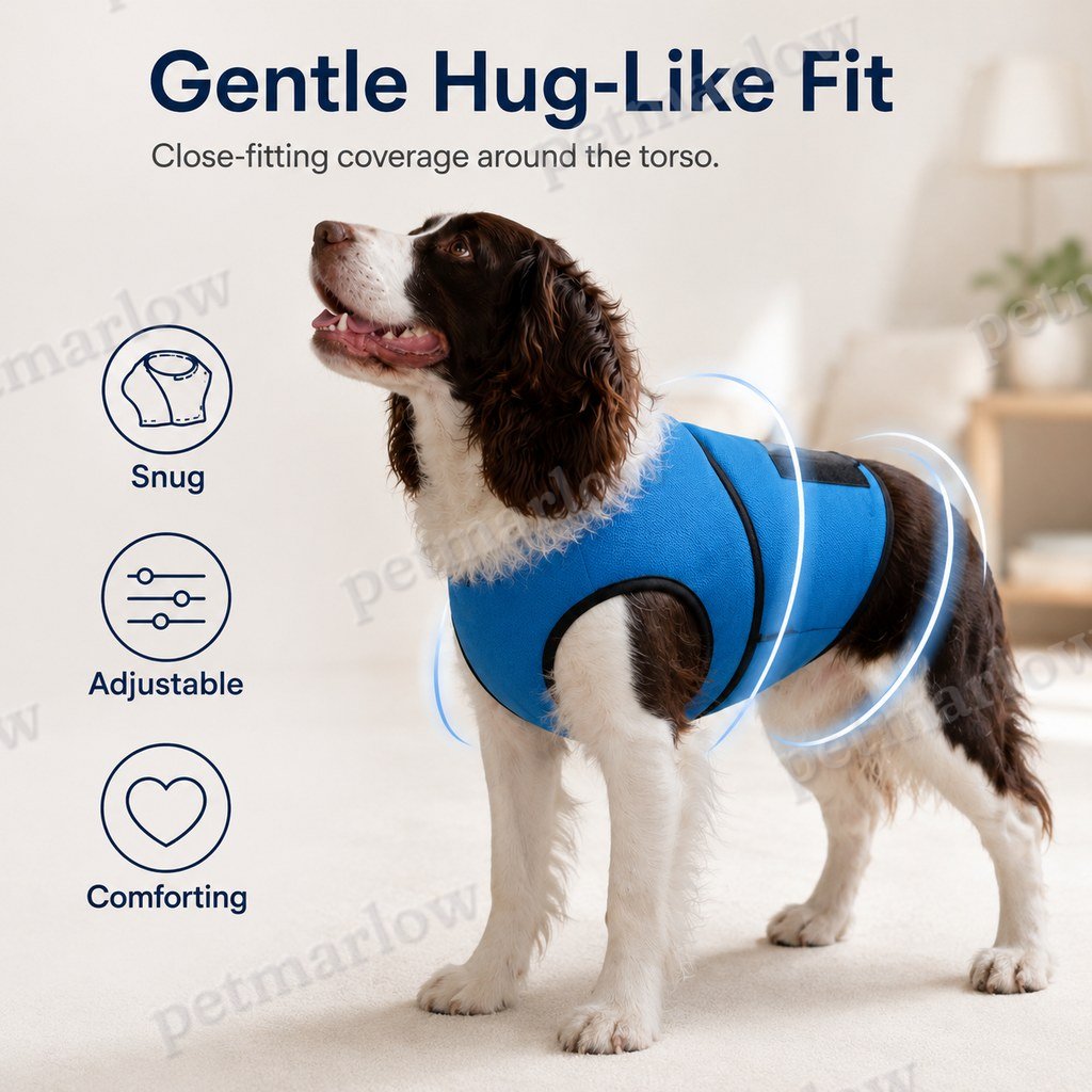 Hug-Like Adjustable Breathable Dog Comfort Wrap Vest – view 6