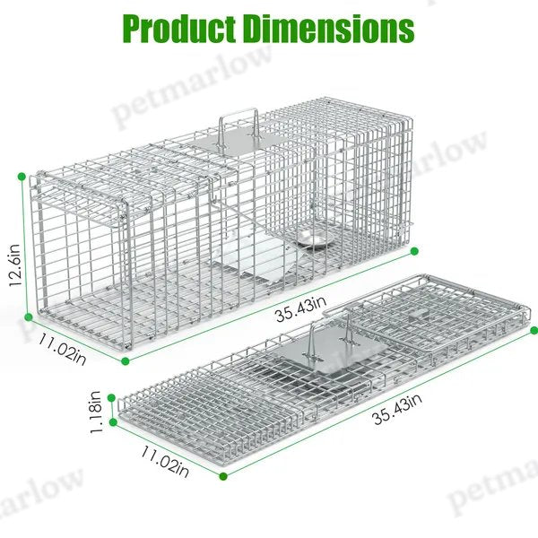 Humane Cat Trap Cage for Safe Animal Capture – view 5
