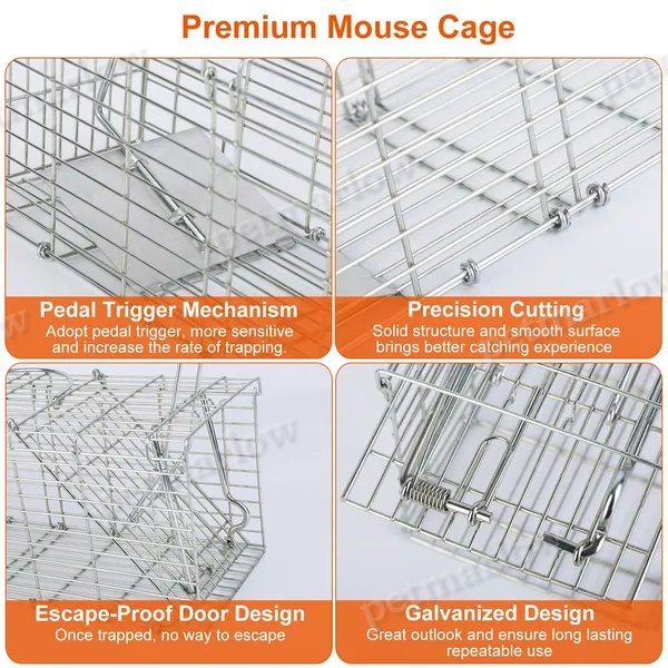 Humane Foldable Rat Trap Cage for Rodent Control – view 3