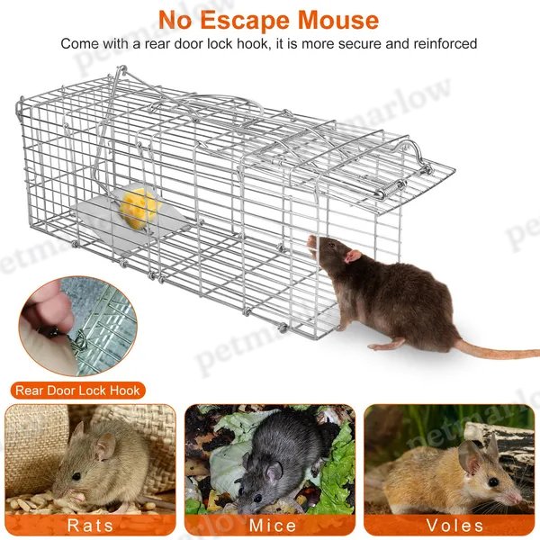 Humane Foldable Rat Trap Cage for Rodent Control – view 5