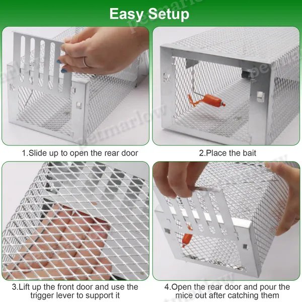 Humane Live Animal Trap for Small Rodents and Mice – view 5