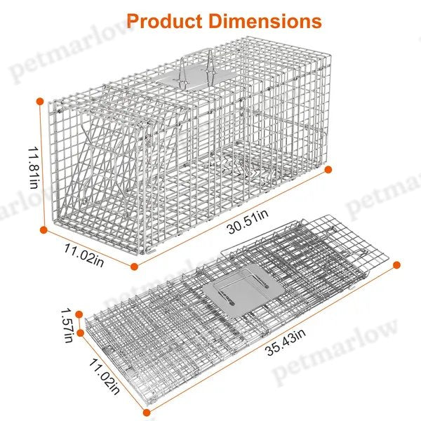 Humane Live Cat Trap Cage for Safe Animal Capture – view 4