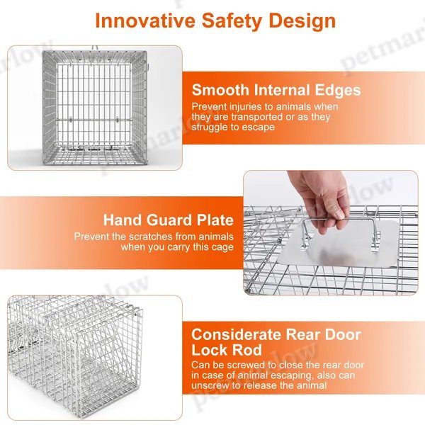 Humane Live Cat Trap Cage for Safe Animal Capture – view 6