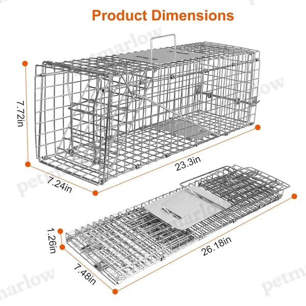Humane Live Cat Trap Cage for Small Animals – view 3