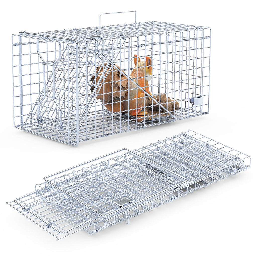 Humane Single Door Live Animal Trap for Small Pets – 2Pcs