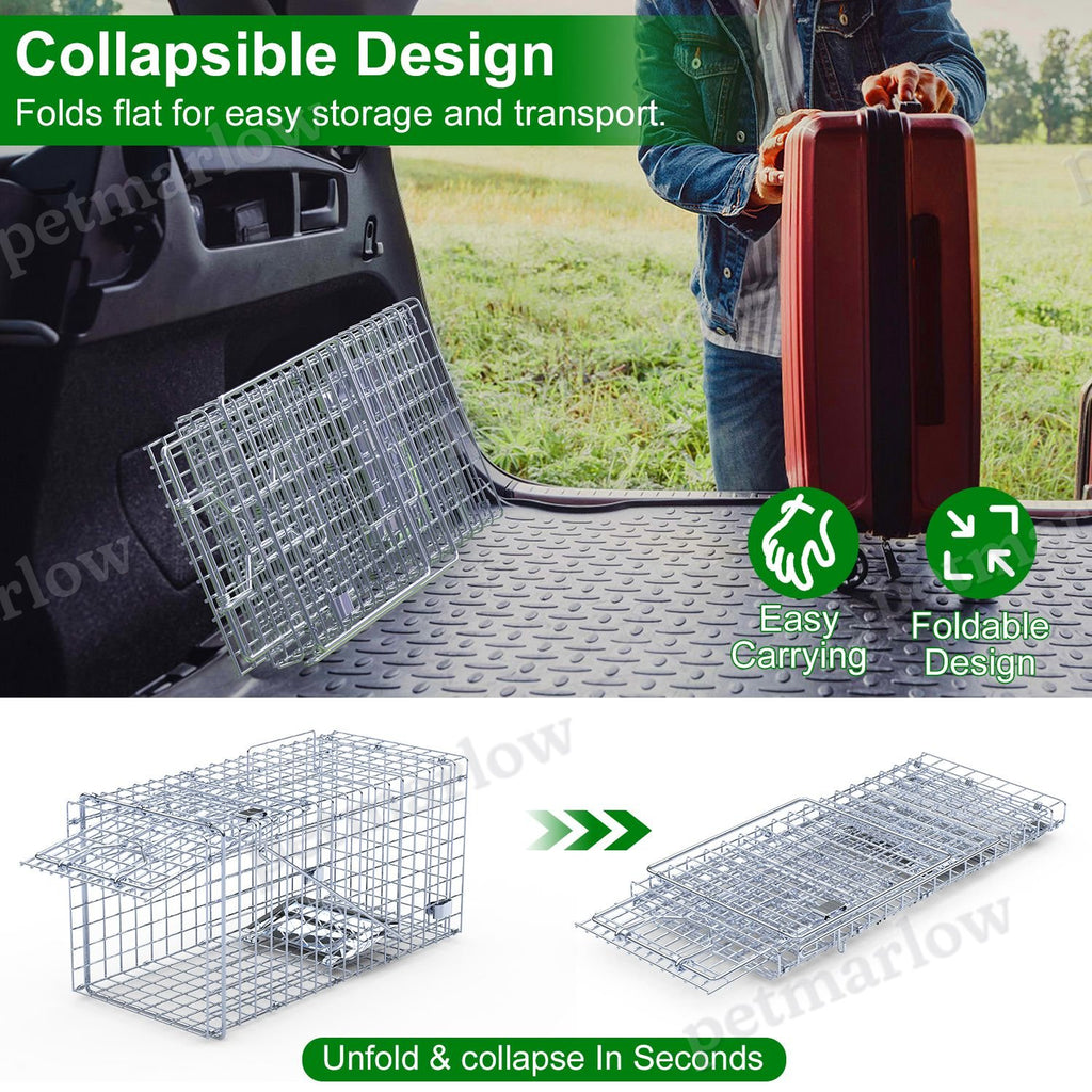 Humane Single Door Live Animal Trap for Small Pets – view 6