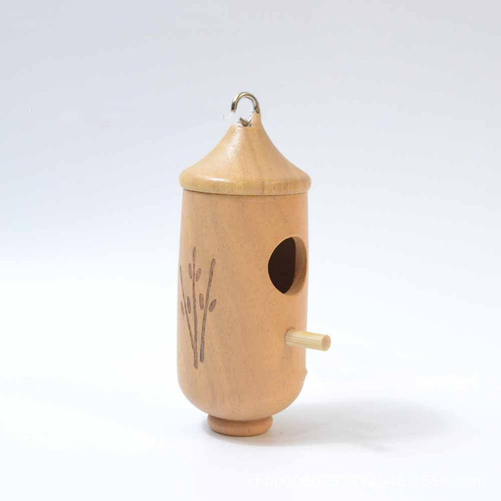 Hummingbird Hanging Swing Bird Nest House Wooden Craftwork – A