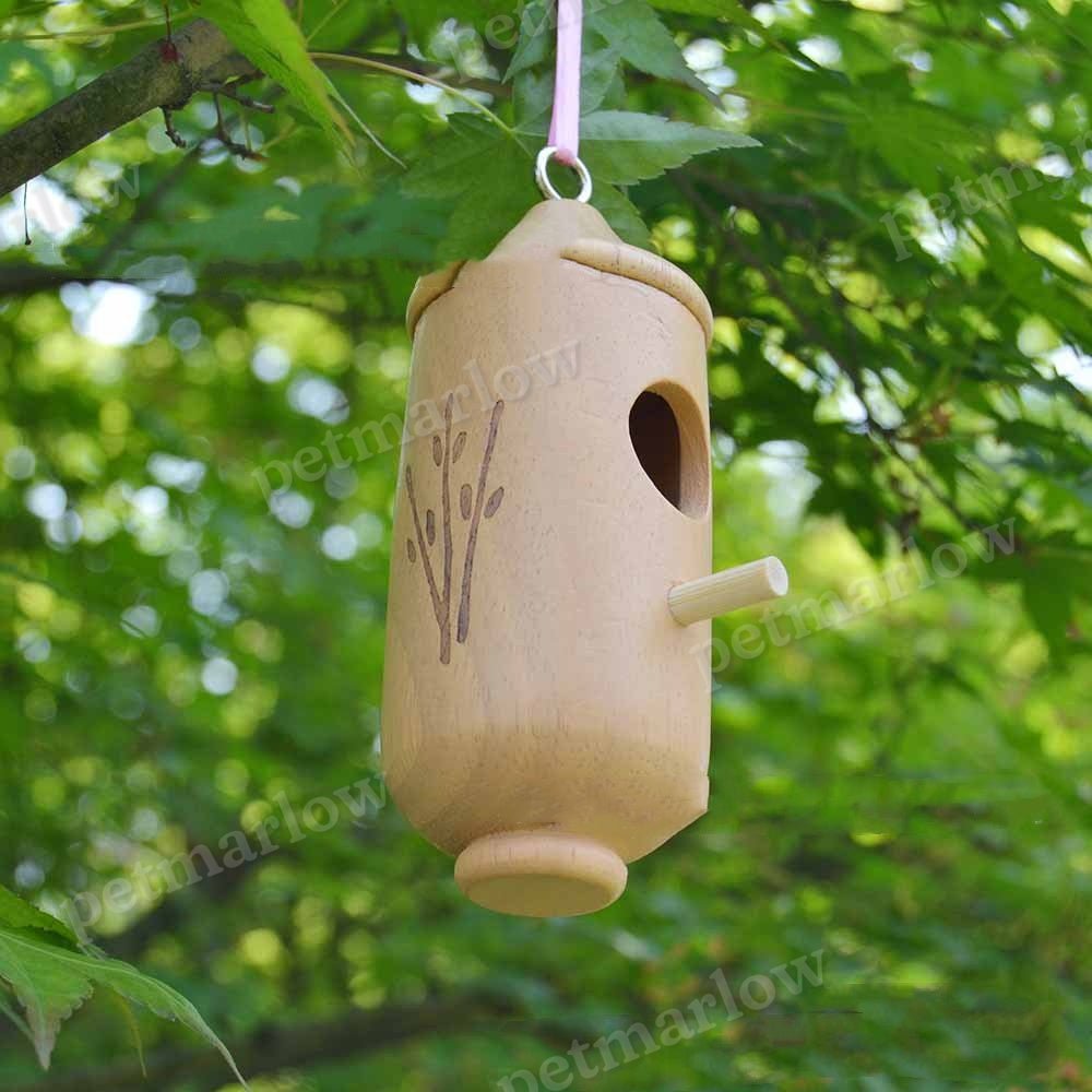 Hummingbird Hanging Swing Bird Nest House Wooden Craftwork – view 6