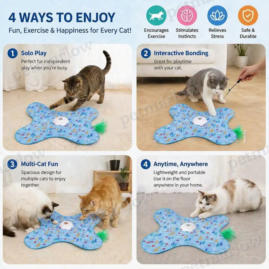 HuntingFun Pro – Automatic cat toy for stress relief and playtime fun – view 4