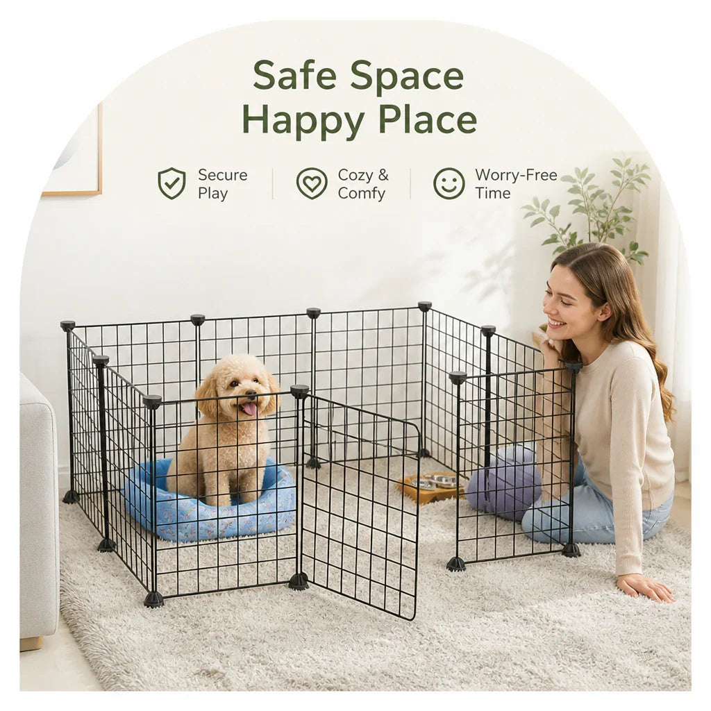 Petmarlow Expandable & Modular Wire Mesh Dog Playpen – view 20