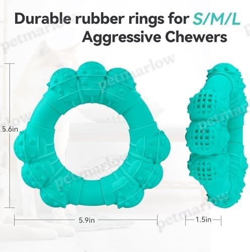 Indestructible Dog Chew Ring Toys for Aggressive Chewers – view 2