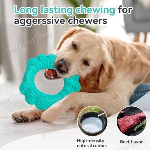 Indestructible Dog Chew Ring Toys for Aggressive Chewers – view 3