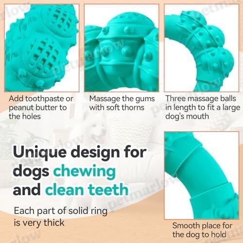 Indestructible Dog Chew Ring Toys for Aggressive Chewers – view 4