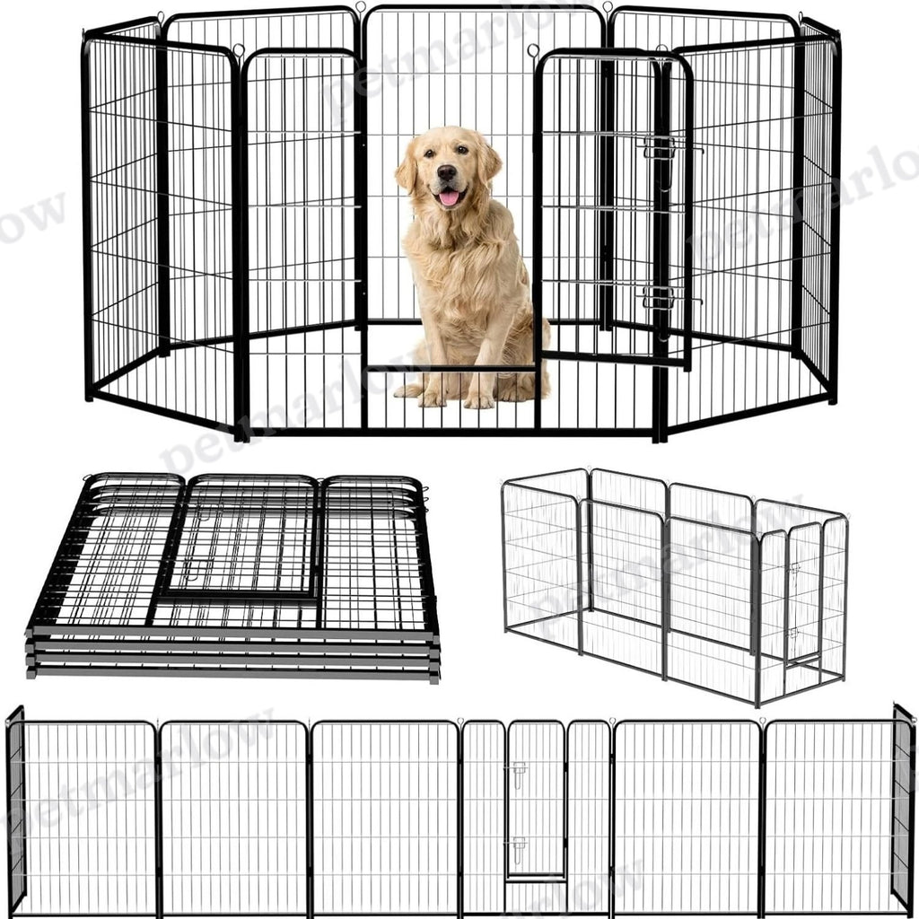Indoor Outdoor Dog Playpen With Gate – view 2