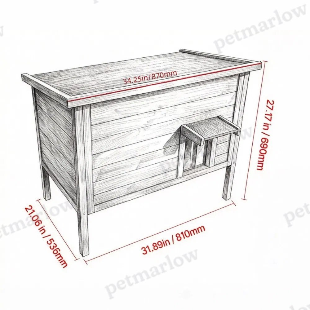 Insulated Cat House for Outdoor Comfort – view 3