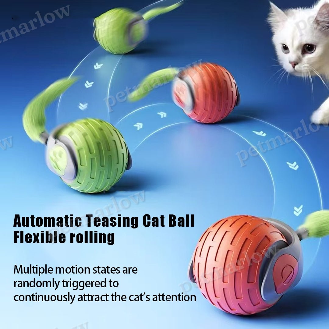 Interactive Cat Ball Toy USB Rechargeable Auto Rolling Teaser – view 5