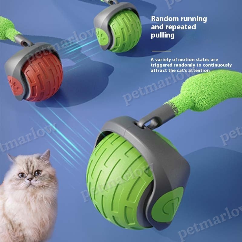 Interactive Cat Ball Toy USB Rechargeable Auto Rolling Teaser – view 6