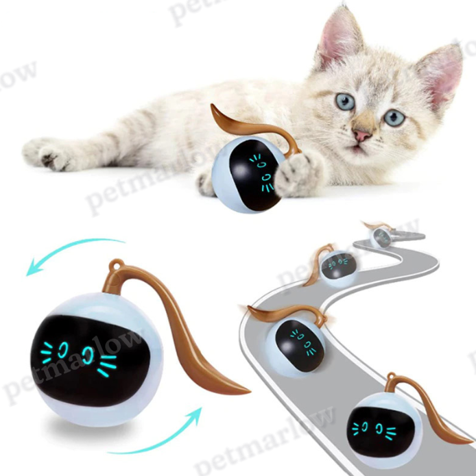Interactive Cat Toy with LED Lights - Ball-Shaped Toy for Cats – view 4