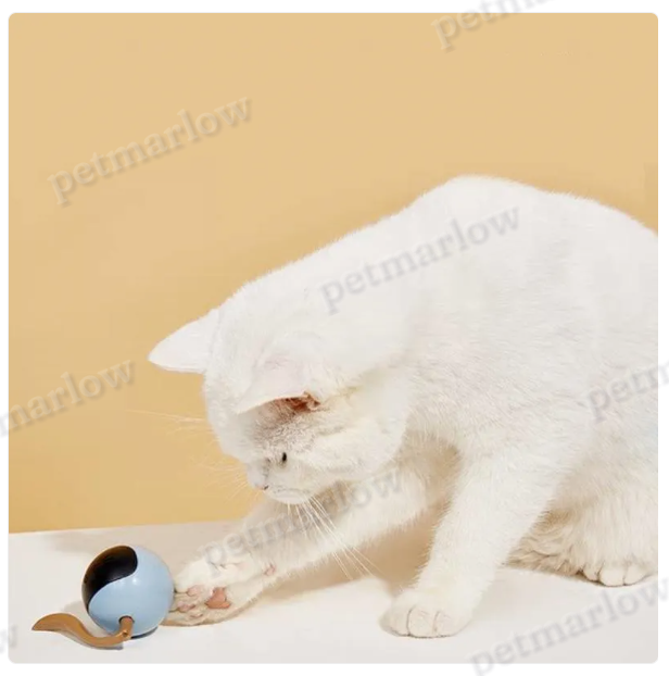 Interactive Cat Toy with LED Lights - Ball-Shaped Toy for Cats – view 5