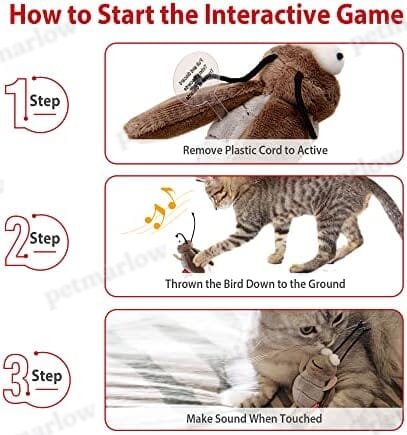 Interactive Cat Toys Electronic Motion Activated Bug Sound – view 2