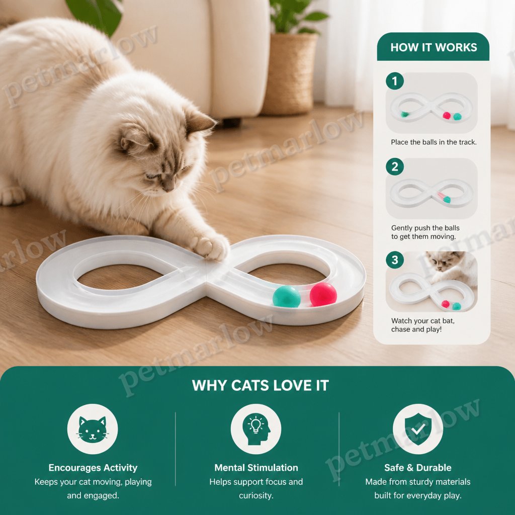 Interactive Cat Track Ball Toy – view 2