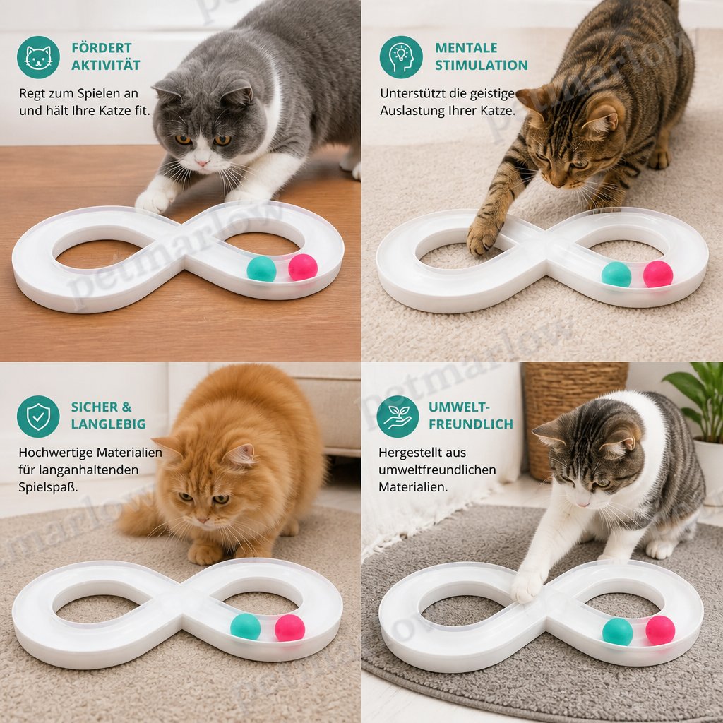 Interactive Cat Track Ball Toy – view 4