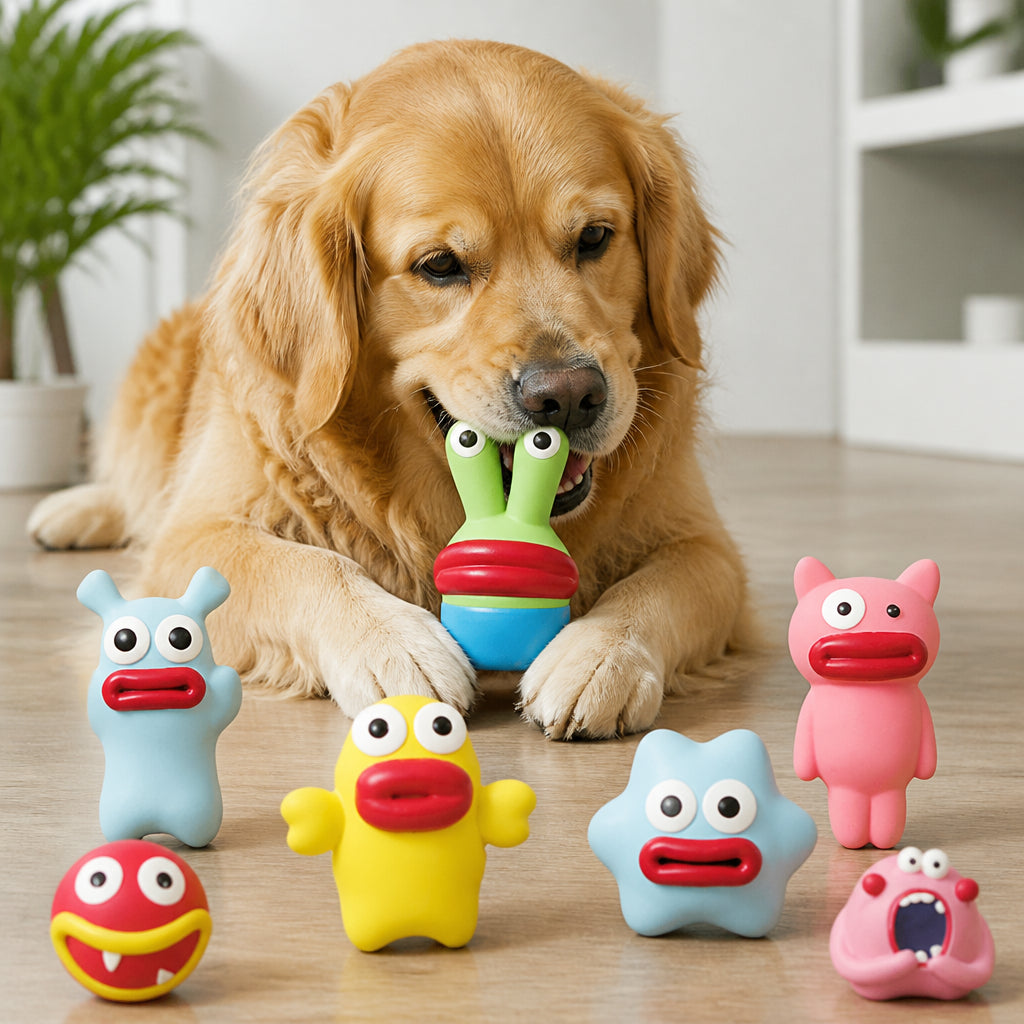 Interactive Chew & Squeak Puppy Toy