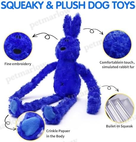 Interactive Dog Toy with Crinkle and Squeaky – view 2