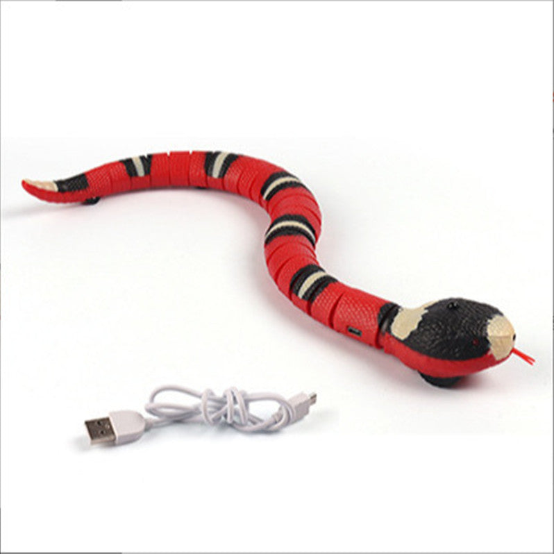 Interactive Electric Induction Snake Funny Cat Toy – Snake / USB