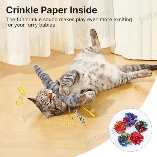 Interactive Indoor Kitten Kicker for Kitty Exercise 9.8 Inches – view 4