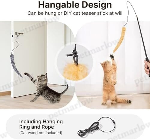 Interactive Indoor Kitten Kicker for Kitty Exercise 9.8 Inches – view 5