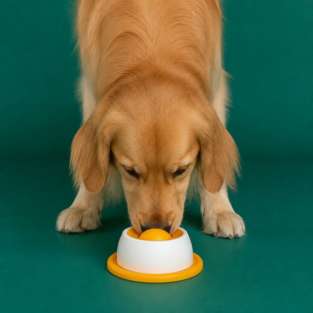 Interactive Lick Mat Slow Feeder Enrichement Toy for Dogs – Yellow