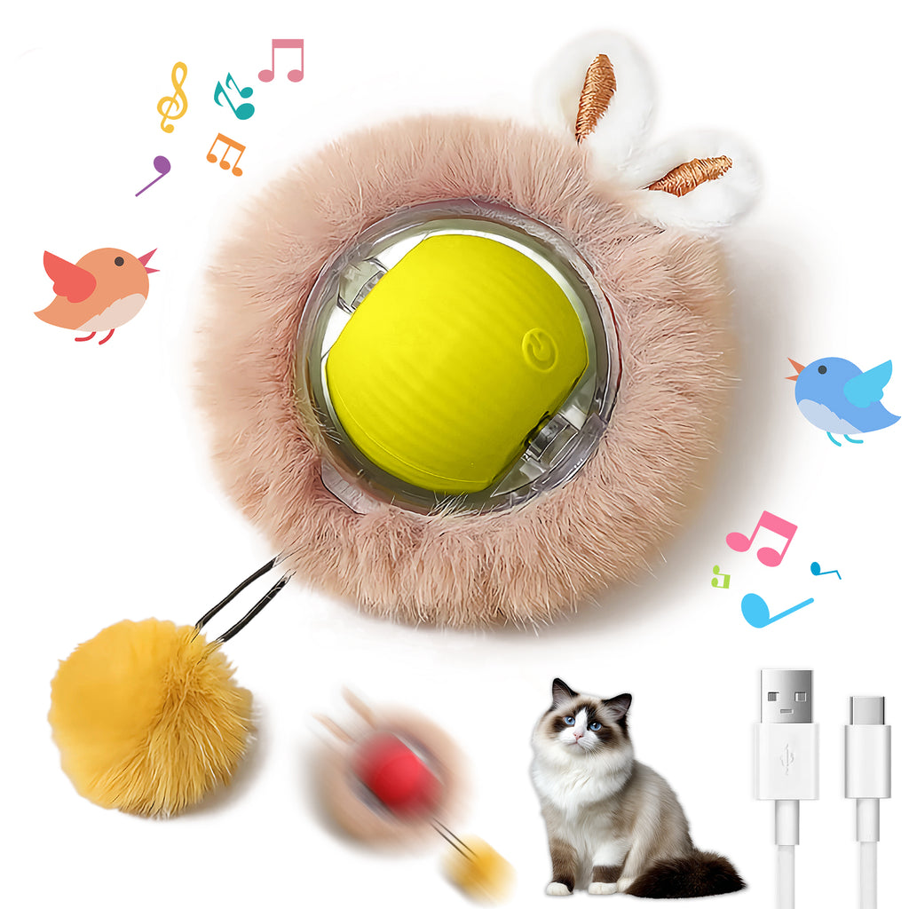 Interactive Motion Activated Cat and Dog Toy Ball