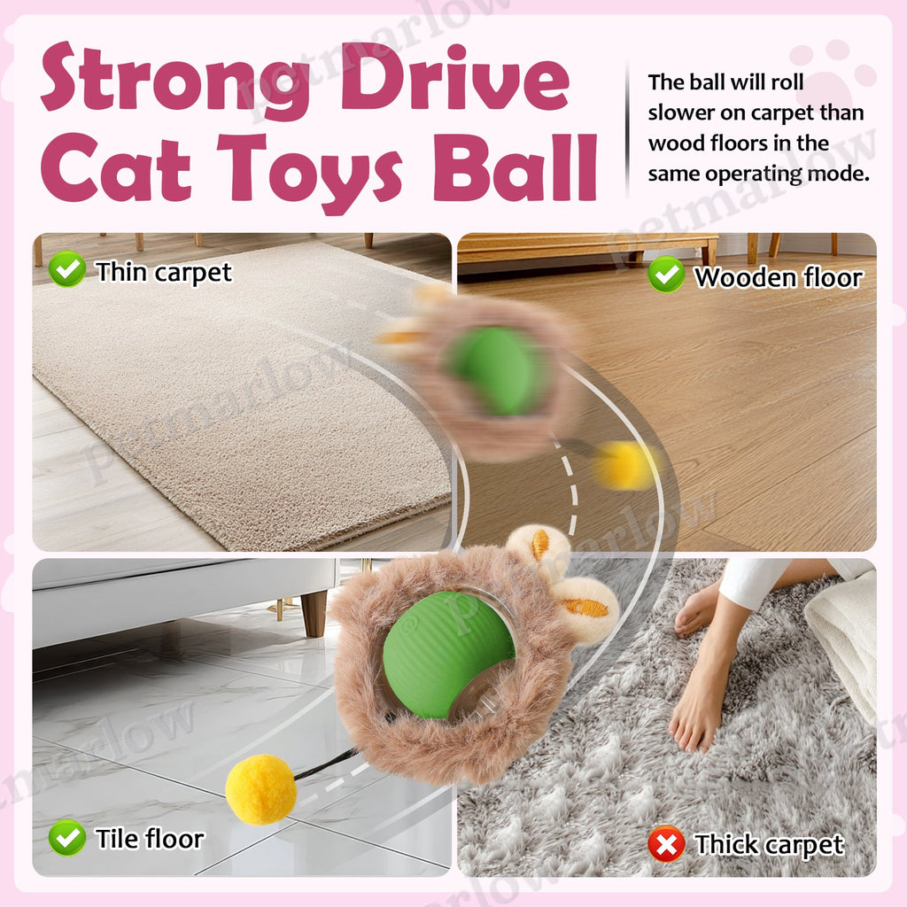 Interactive Motion Activated Cat and Dog Toy Ball – view 4