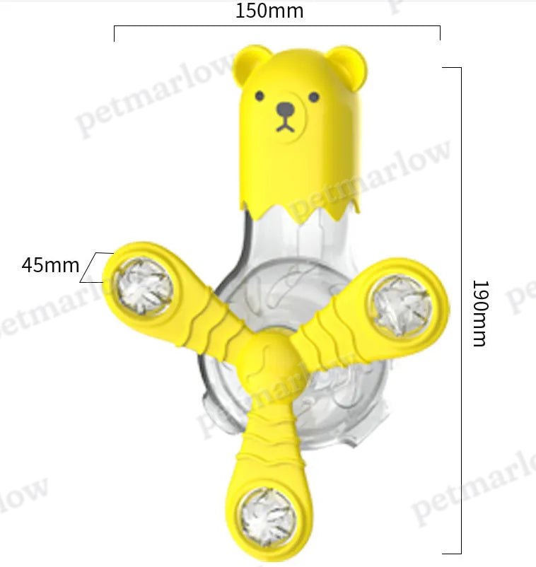 Interactive Pet Toys – Bear-Shaped Food Dispenser with Rotating Arms – view 6