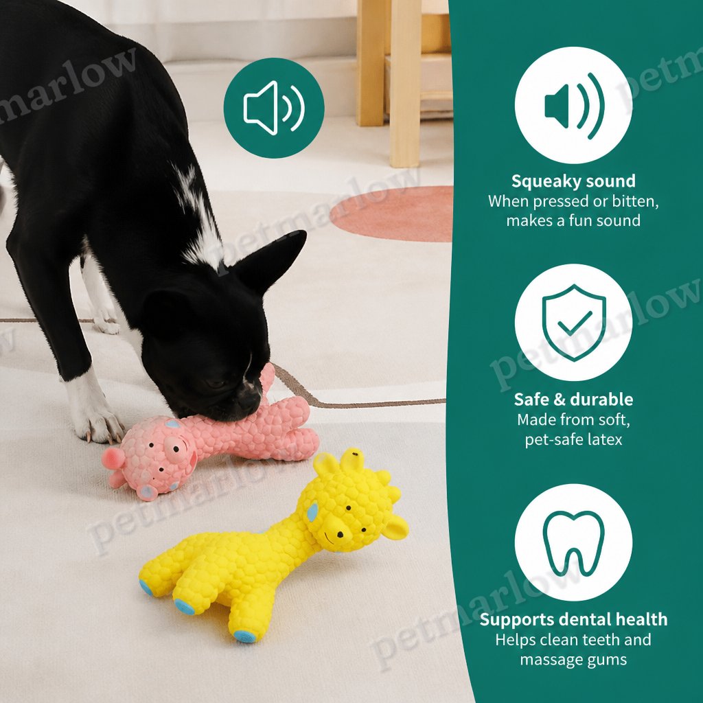 Interactive Squeaky Giraffe Toy for Dogs – view 4