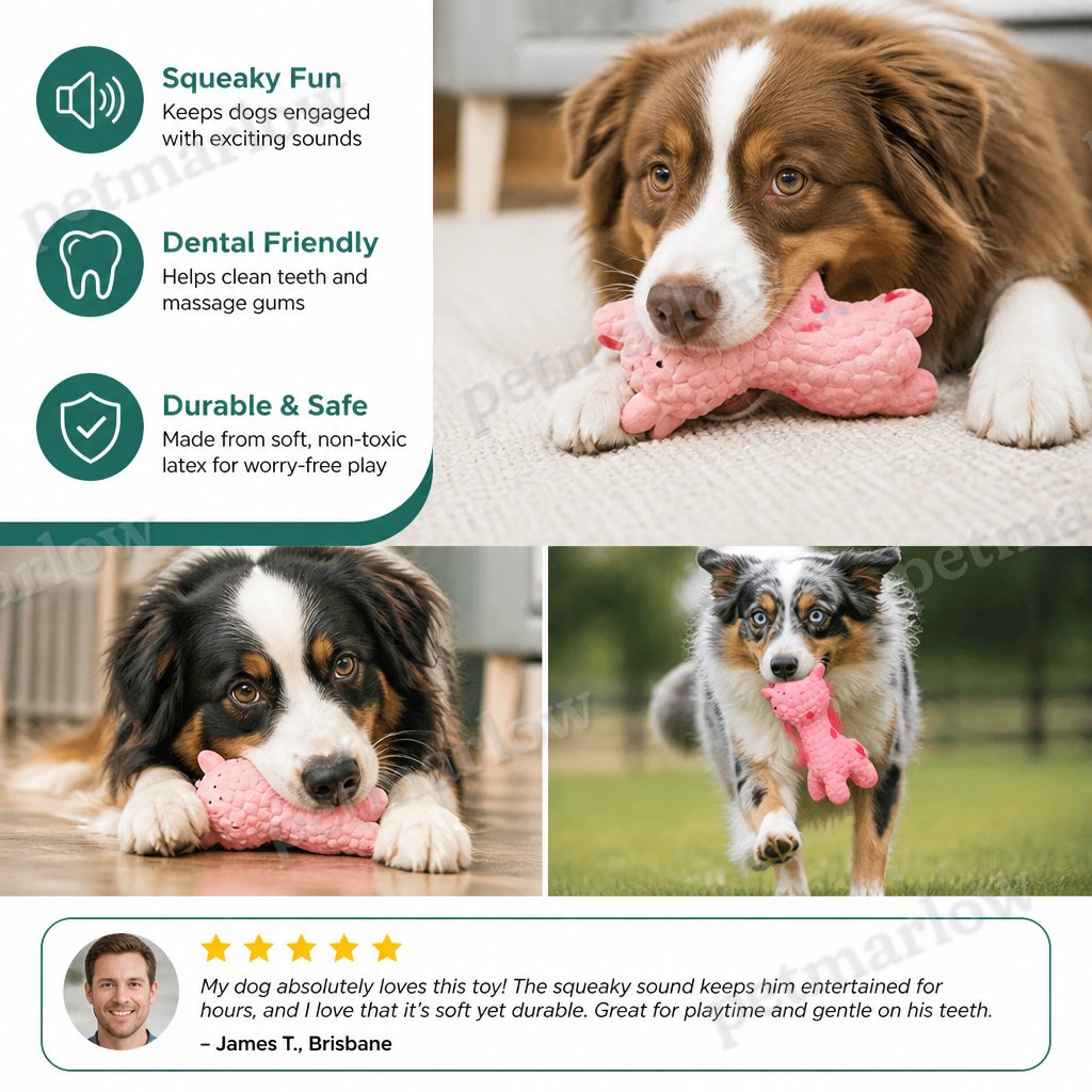 Interactive Squeaky Giraffe Toy for Dogs – view 5