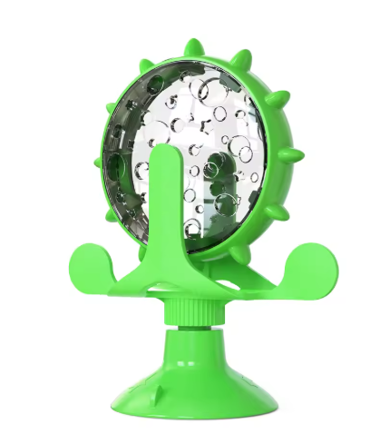Interactive Treat Dispenser for Cats – Green