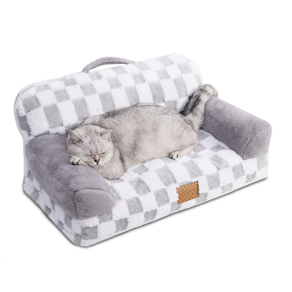 Jacquard Luxury Solid Color Pet Bed