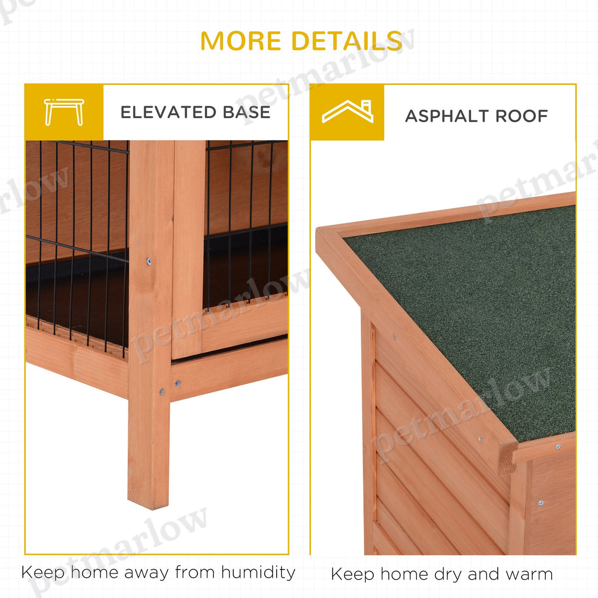 Large 2-Story Rabbit Hutch with Lockable Doors – view 6