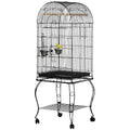 Large Bird Cage with Openable Top for Cockatiels and Sun Conures – Black