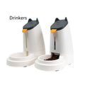 Large Capacity Pet Feeder For Home Use – Grey Black / Water dispenser