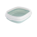 Large Cat Litter Box Detachable Anti-splashing Cat Litter Box Cat Pet Supplies – Blue / Small basin